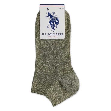 Κάλτσα Σοσόνι Μονόχρωμη με Στράς U.S. POLO ASSN.