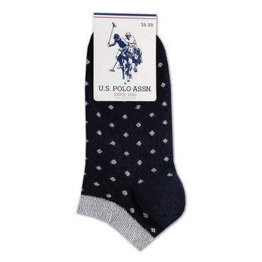 Κάλτσα Σοσόνι Βαμβακερή με Πουά Σχέδιο U.S. POLO ASSN.