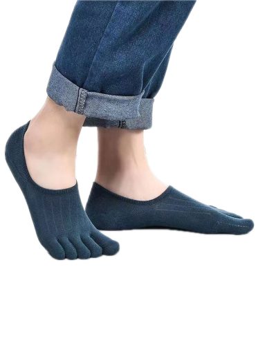 Κάλτσα Βαμβακερή Αόρατη με Δάχτυλα Toe Socks Μονόχρωμη AXID