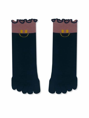 Κάλτσα Βαμβακερή με Δάχτυλα Toe Socks με Σχέδια Smile YTLI