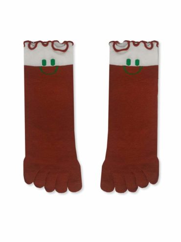 Κάλτσα Βαμβακερή με Δάχτυλα Toe Socks με Σχέδια Smile YTLI