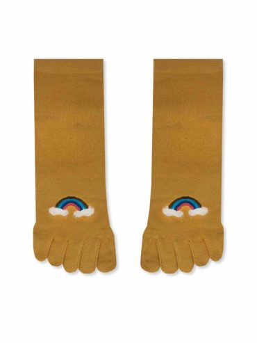 YTLI Κάλτσα με Δάχτυλα Toe Socks με Σχέδια Rainbow