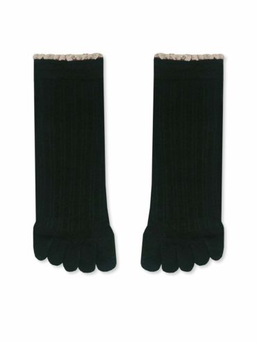 Κάλτσα Βαμβακερή με Δάχτυλα Toe Socks με Δαντέλα YTLI