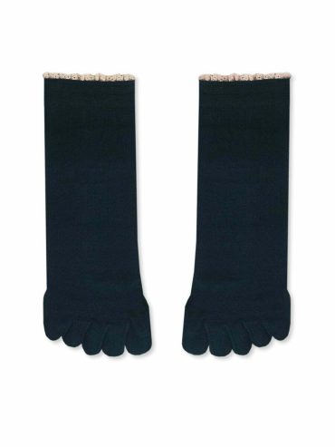 Κάλτσα Βαμβακερή με Δάχτυλα Toe Socks με Δαντέλα YTLI