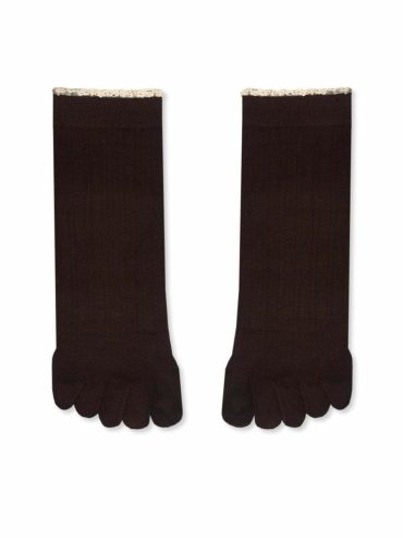 Κάλτσα Βαμβακερή με Δάχτυλα Toe Socks με Δαντέλα YTLI