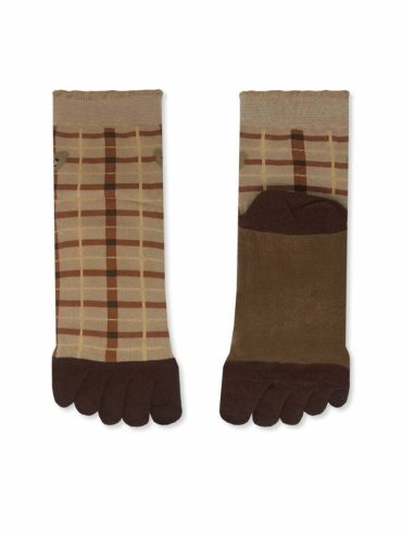 Κάλτσα Βαμβακερή με Δάχτυλα Toe Socks με Σχέδια Teddy Bear YTLI