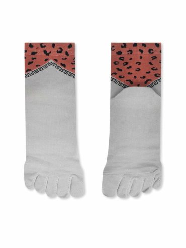 Κάλτσα Βαμβακερή με Δάχτυλα Toe Socks με Σχέδια Animal Print YTLI