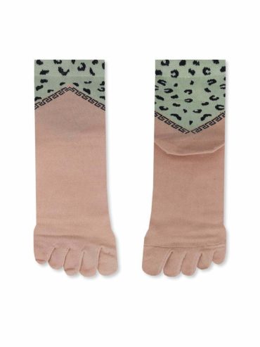 Κάλτσα Βαμβακερή με Δάχτυλα Toe Socks με Σχέδια Animal Print YTLI