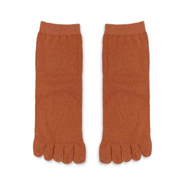 Κάλτσες Βαμβακερές με Δάχτυλα Toe Socks Μονόχρωμες Q&Y