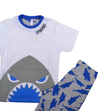 ΒΑΜΒΑΚΕΡΟ ΣΕΤ ΠΙΤΖΑΜΕΣ ΜΕ ΣΟΡΤΣ DREAMS SHARK ATTACK ΑΣΠΡΟ 14303