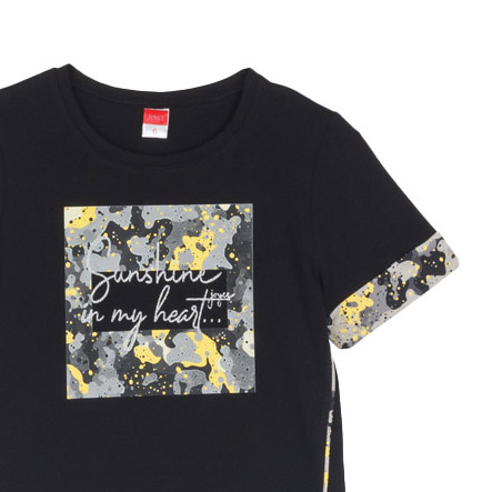 ΒΑΜΒΑΚΕΡΟ ΚΟΝΤΟΜΑΝΙΚΟ T-SHIRT ΓΙΑ ΚΟΡΙΤΣΙ JOYCE ALLOVER ΜΑΥΡΟ 2513513 ΒΑΜΒΑΚΕΡΟ ΚΟΝΤΟΜΑΝΙΚΟ T-SHIRT ΓΙΑ ΚΟΡΙΤΣΙ JOYCE ALLOVER ΜΑΥΡΟ 2513513