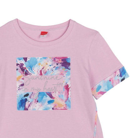 ΒΑΜΒΑΚΕΡΟ ΚΟΝΤΟΜΑΝΙΚΟ T-SHIRT ΓΙΑ ΚΟΡΙΤΣΙ JOYCE ALLOVER ΛΙΛΑ 2513513 ΒΑΜΒΑΚΕΡΟ ΚΟΝΤΟΜΑΝΙΚΟ T-SHIRT ΓΙΑ ΚΟΡΙΤΣΙ JOYCE ALLOVER ΛΙΛΑ 2513513