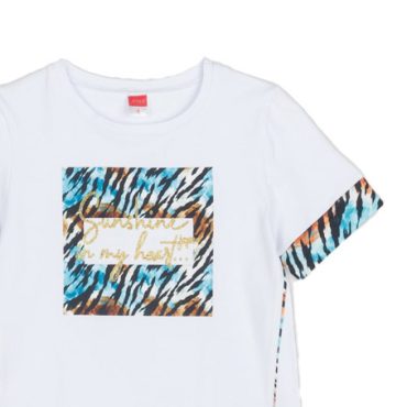 ΒΑΜΒΑΚΕΡΟ ΚΟΝΤΟΜΑΝΙΚΟ T-SHIRT ΓΙΑ ΚΟΡΙΤΣΙ JOYCE ALLOVER ΑΣΠΡΟ 2513513