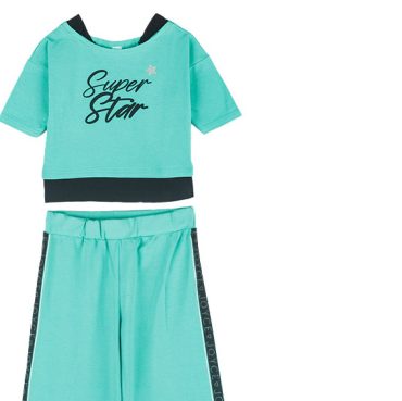 ΒΑΜΒΑΚΕΡΟ ΣΕΤ ΜΕ CROP ΠΑΝΤΕΛΟΝΑ JOYCE SUPERSTAR GLITTER ΒΕΡΑΜΑΝ 2413126