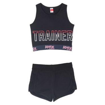 ΒΑΜΒΑΚΕΡΟ ΣΕΤ ΜΕ ΣΟΡΤΣ ΓΙΑ ΚΟΡΙΤΣΙ JOYCE TRAINER ΜΑΥΡΟ 2413152
