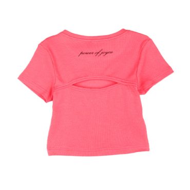 ΒΑΜΒΑΚΕΡΟ ΚΟΝΤΟΜΑΝΙΚΟ T-SHIRT CROP ΓΙΑ ΚΟΡΙΤΣΙ JOYCE SIMPLE RIB ΦΟΥΞ 2413516