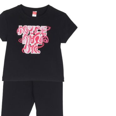 ΒΑΜΒΑΚΕΡΟ ΣΕΤ ΜΕ ΜΑΚΡΥ ΚΟΛΑΝ ΓΙΑ ΚΟΡΙΤΣΙ JOYCE RUN ON ΜΑΥΡΟ 2513124
