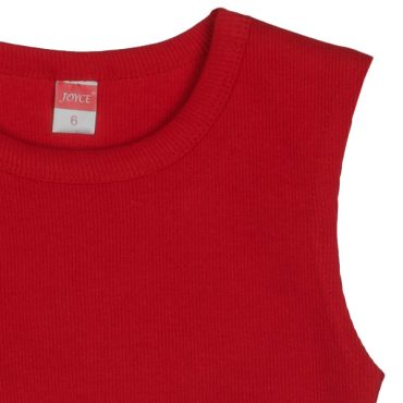 ΒΑΜΒΑΚΕΡΟ ΑΜΑΝΙΚΟ CROP TOP ΓΙΑ ΚΟΡΙΤΣΙ JOYCE X WAIST ΚΟΚΚΙΝΟ 2513512