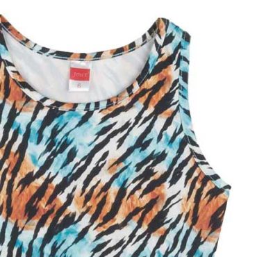 ΑΜΑΝΙΚΟ CROP TOP ΓΙΑ ΚΟΡΙΤΣΙ JOYCE MULTI-COLOR ΤΙΓΡΑ ΓΑΛΑΖΙΟ 2513516