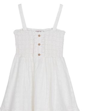 ΒΑΜΒΑΚΕΡΟ ΦΟΡΕΜΑ JOYCE GIRL DRESS ΑΣΠΡΟ 2545616