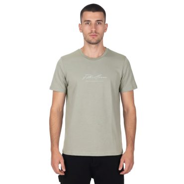 ΑΝΔΡΙΚΟ ΒΑΜΒΑΚΕΡΟ T-SHIRT PACO CHANGE ΓΚΡΙ 2631034