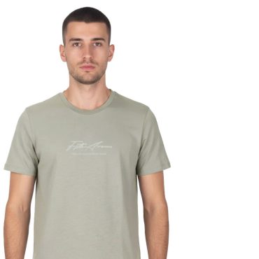 ΑΝΔΡΙΚΟ ΒΑΜΒΑΚΕΡΟ T-SHIRT PACO CHANGE ΓΚΡΙ 2631034