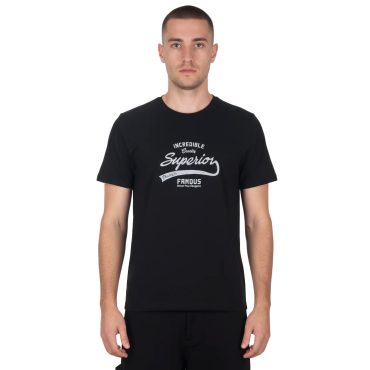 ΑΝΔΡΙΚΟ ΒΑΜΒΑΚΕΡΟ T-SHIRT PACO INCREDIBLE ΜΑΥΡΟ 2631035