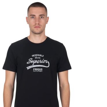 ΑΝΔΡΙΚΟ ΒΑΜΒΑΚΕΡΟ T-SHIRT PACO INCREDIBLE ΜΑΥΡΟ 2631035