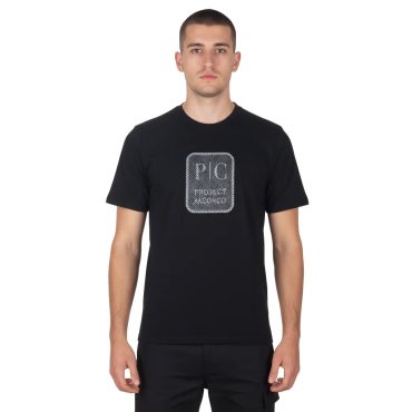 ΑΝΔΡΙΚΟ ΒΑΜΒΑΚΕΡΟ T-SHIRT PACO PROJECT ΜΑΥΡΟ 2631036