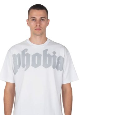 ΑΝΔΡΙΚΟ ΒΑΜΒΑΚΕΡΟ PLUS SIZE T-SHIRT PHOBIA ΑΣΠΡΟ 2631061