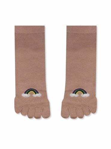 YTLI Κάλτσα με Δάχτυλα Toe Socks με Σχέδια Rainbow