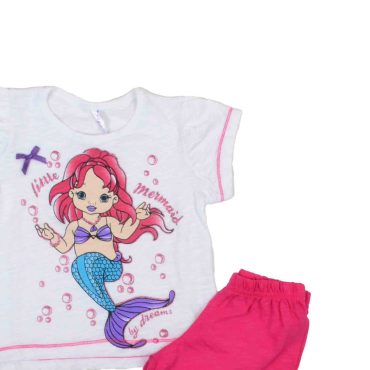 ΒΑΜΒΑΚΕΡΟ ΣΕΤ ΠΙΤΖΑΜΕΣ ΜΕ ΣΟΡΤΣ DREAMS MERMAID ΦΟΥΞ 14204