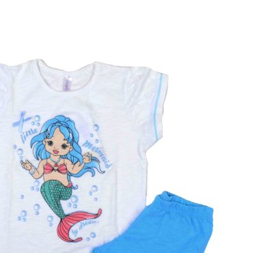 ΒΑΜΒΑΚΕΡΟ ΣΕΤ ΠΙΤΖΑΜΕΣ ΜΕ ΣΟΡΤΣ DREAMS MERMAID ΤΙΡΚΟΥΑΖ 14204