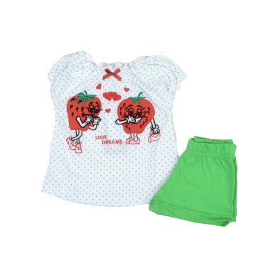 ΒΑΜΒΑΚΕΡΟ ΣΕΤ ΠΙΤΖΑΜΕΣ ΜΕ ΣΟΡΤΣ DREAMS STRAWBERRY ΠΡΑΣΙΝΟ 14207