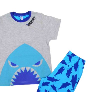 ΒΑΜΒΑΚΕΡΟ ΣΕΤ ΠΙΤΖΑΜΕΣ ΜΕ ΣΟΡΤΣ DREAMS SHARK ATTACK ΓΚΡΙ 14303