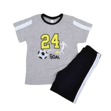 ΒΑΜΒΑΚΕΡΟ ΣΕΤ ΠΙΤΖΑΜΕΣ ΜΕ ΣΟΡΤΣ DREAMS 24 GOAL ΓΚΡΙ 14305