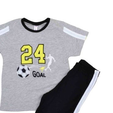 ΒΑΜΒΑΚΕΡΟ ΣΕΤ ΠΙΤΖΑΜΕΣ ΜΕ ΣΟΡΤΣ DREAMS 24 GOAL ΓΚΡΙ 14305