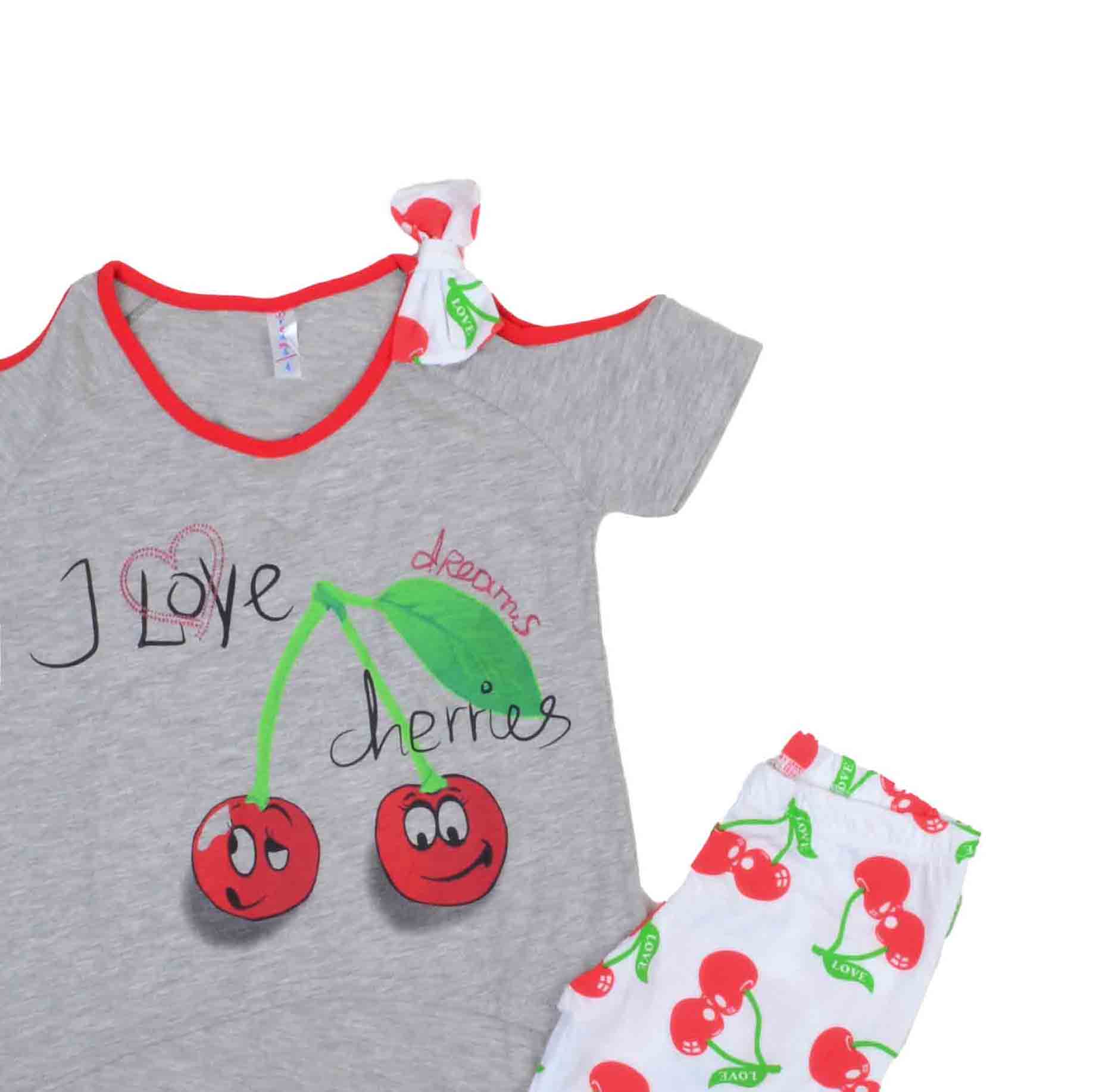 ΒΑΜΒΑΚΕΡΟ ΣΕΤ ΠΙΤΖΑΜΕΣ ΜΕ ΣΟΡΤΣ DREAMS CHERRIES ΓΚΡΙ 14405 ΒΑΜΒΑΚΕΡΟ ΣΕΤ ΠΙΤΖΑΜΕΣ ΜΕ ΣΟΡΤΣ DREAMS CHERRIES ΓΚΡΙ 14405