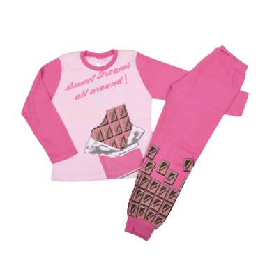 ΒΑΜΒΑΚΕΡΟ ΣΕΤ ΠΙΤΖΑΜΕΣ DREAMS CHOCOLATE ΡΟΖ 56307
