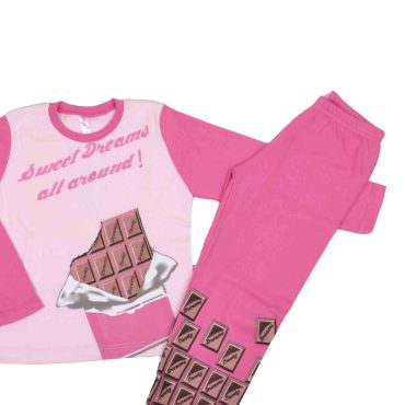ΒΑΜΒΑΚΕΡΟ ΣΕΤ ΠΙΤΖΑΜΕΣ DREAMS CHOCOLATE ΡΟΖ 56307