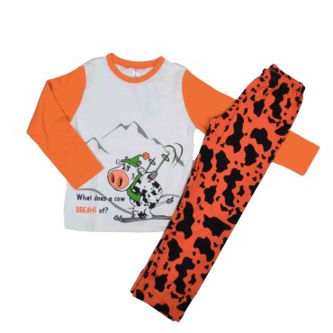 ΒΑΜΒΑΚΕΡΟ ΣΕΤ ΠΙΤΖΑΜΕΣ DREAMS COW ΠΟΡΤΟΚΑΛΙ 59709