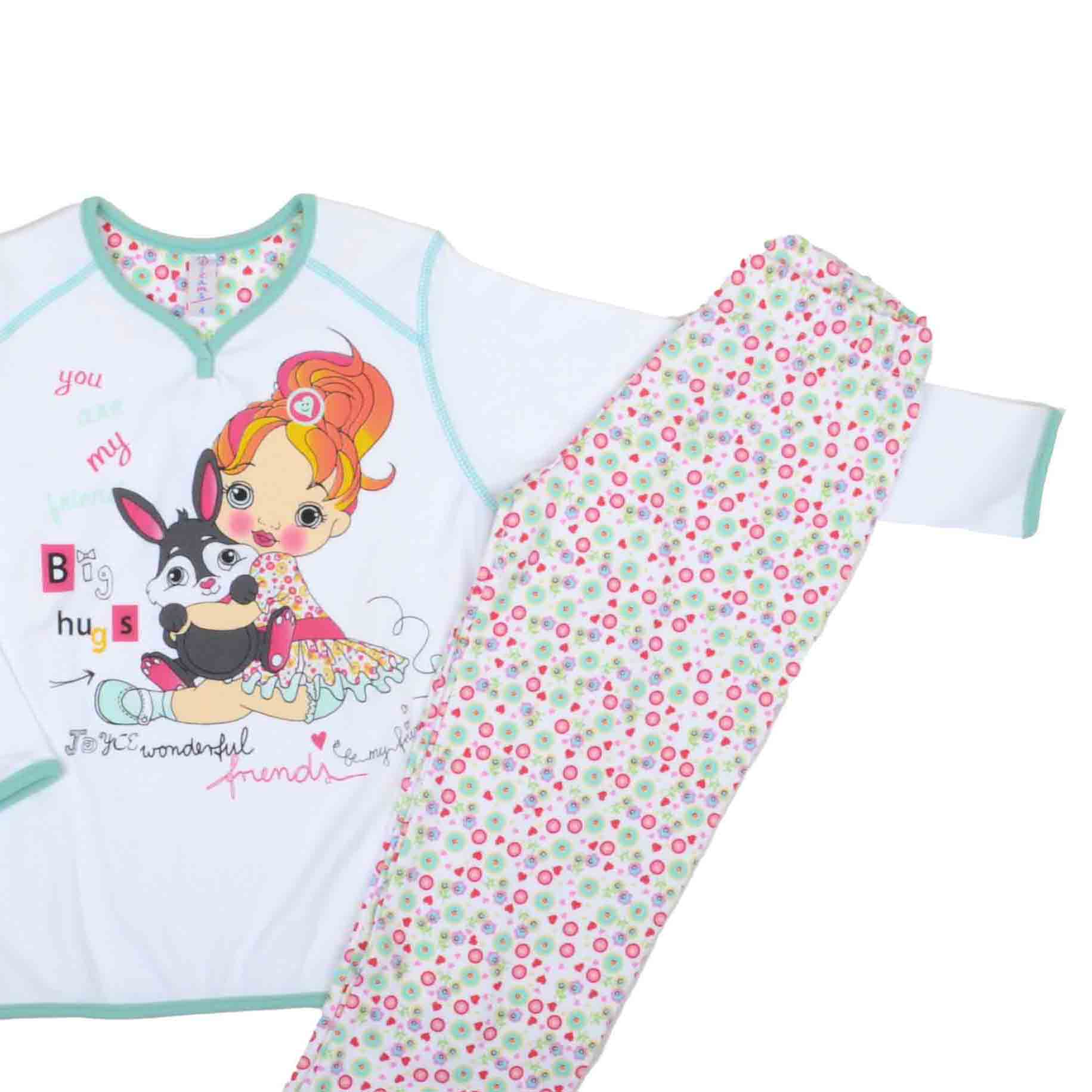 ΒΑΜΒΑΚΕΡΟ ΣΕΤ ΠΙΤΖΑΜΕΣ DREAMS BUNNY ΑΣΠΡΟ 13207 ΒΑΜΒΑΚΕΡΟ ΣΕΤ ΠΙΤΖΑΜΕΣ DREAMS BUNNY ΑΣΠΡΟ 13207
