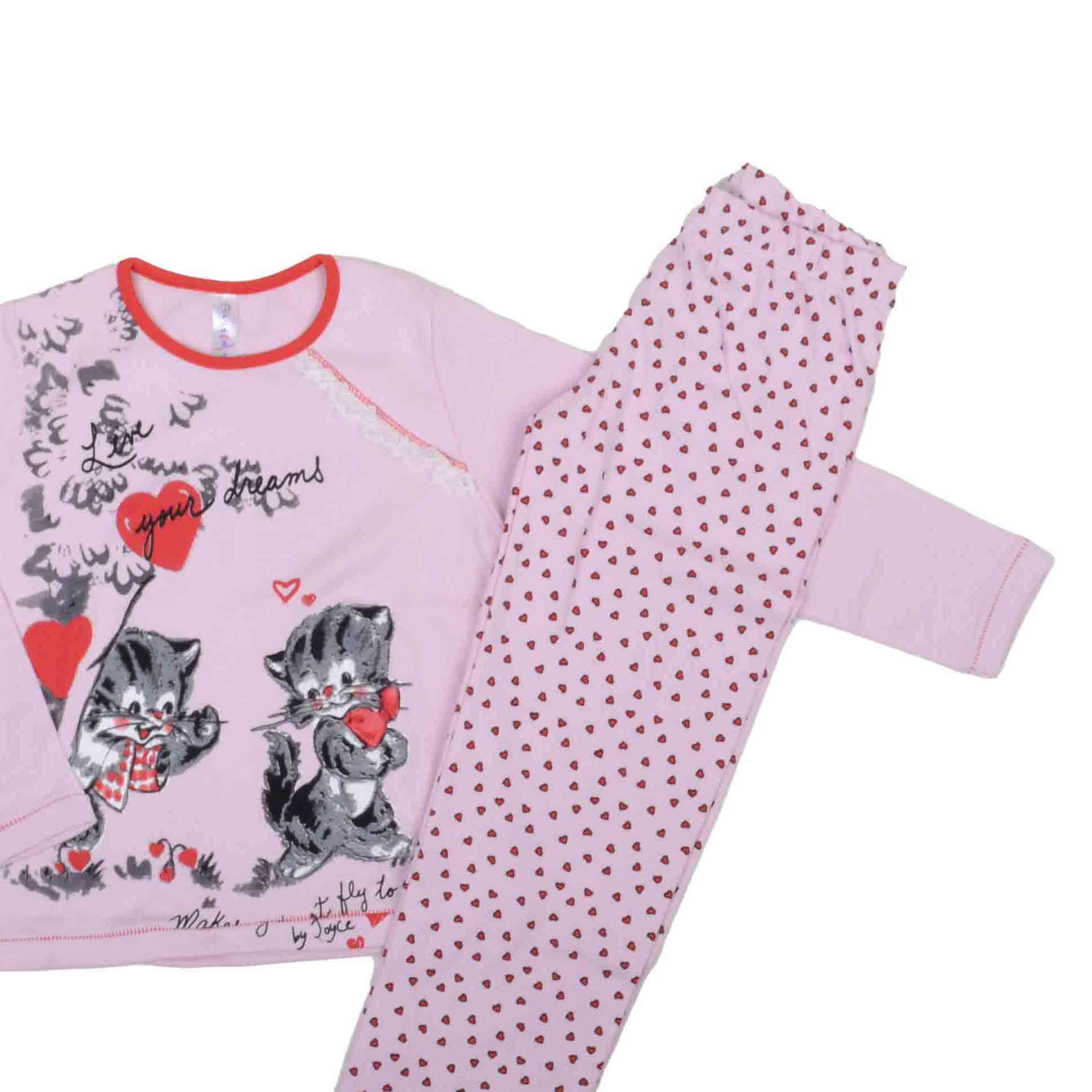 ΒΑΜΒΑΚΕΡΟ ΣΕΤ ΠΙΤΖΑΜΕΣ DREAMS KITTENS ΡΟΖ 13402 ΒΑΜΒΑΚΕΡΟ ΣΕΤ ΠΙΤΖΑΜΕΣ DREAMS KITTENS ΡΟΖ 13402