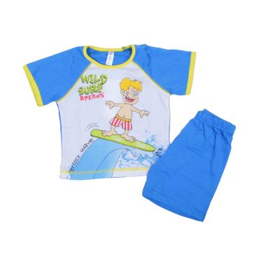 ΒΑΜΒΑΚΕΡΟ ΣΕΤ ΠΙΤΖΑΜΕΣ ΜΕ ΣΟΡΤΣ DREAMS SURF ΓΑΛΑΖΙΟ 14103