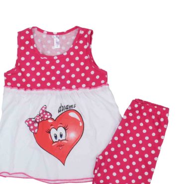 ΒΑΜΒΑΚΕΡΟ ΣΕΤ ΠΙΤΖΑΜΕΣ ΜΕ ΣΟΡΤΣ DREAMS HEART ΦΟΥΞ 14202