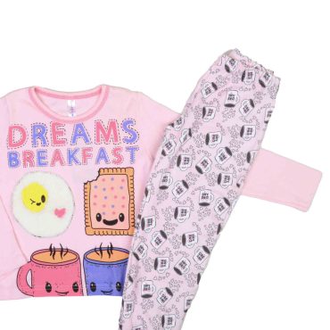 ΒΑΜΒΑΚΕΡΟ ΣΕΤ ΠΙΤΖΑΜΕΣ DREAMS BREAKFAST ΡΟΖ 16907