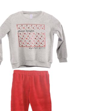 ΒΕΛΟΥΔΙΝΟ ΣΕΤ ΠΙΤΖΑΜΕΣ DREAMS STARS ΓΚΡΙ 2375103