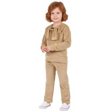 ΒΕΛΟΥΔΙΝΟ ΣΕΤ ΜΕ ΦΟΡΜΑ ΓΙΑ ΚΟΡΙΤΣΙ JOYCE VELVET BOWNECK ΜΠΕΖ 2661131