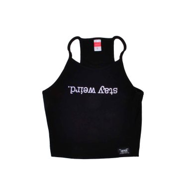 ΒΑΜΒΑΚΕΡΟ ΑΜΑΝΙΚΟ CROP TOP ΓΙΑ ΚΟΡΙΤΣΙ JOYCE STAY WEIND ΜΑΥΡΟ 2313510
