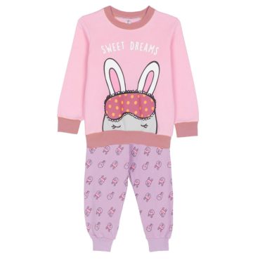 ΒΑΜΒΑΚΕΡΟ ΣΕΤ ΠΙΤΖΑΜΕΣ DREAMS BUNNY ΡΟΖ 2473109